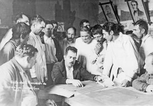 en Los Sauces, Guerrero, 20 de septiembre de 1937. A la derecha de Cárdenas aparece sentado el gobernador de Guerrero, Alberto F. Berber Archivo personal de las familias Cárdenas Solórzano y Cárdenas Batel.