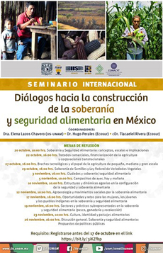 Seminario internacional: Díalogos hacia la construcción de la soberanía y seguridad alimentaria en México
