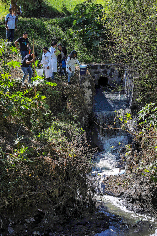 Medicion de contaminantes del Corredor Industrial Quetzalcoatl. Centro Fray Julian Garces