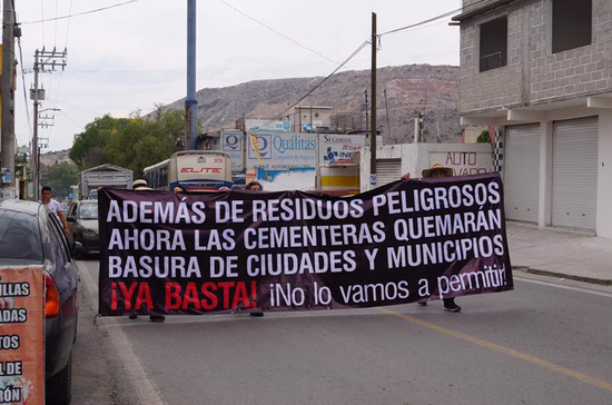 A 10 años de Impunidad, devastación ambiental y daños a la salud por parte de la planta Procesadora de Residuos Ecoltec filial de la cementera Lafarge-Holcim (Geocycle). Cortesía: Fundación para el Desarrollo Integral Apaztle
