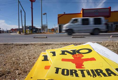 El gobierno de México ofreció a la CIDH publicar el Programa Nacional para Prevenir y Sancionar la Tortura. En la foto, una manifestación de una ONG en Ciudad Juárez, Chihuahua, en 2017.