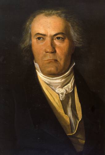 Ludwig van Beethoven pintado por Ferdinand Georg Waldmüller en 1983.