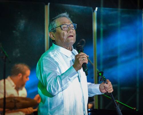 El cantautor, durante un concierto en La Habana, el 15 de julio de 2018.