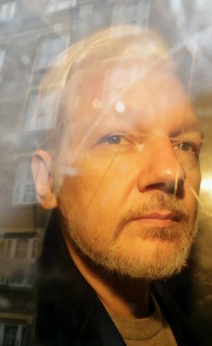 Julian Assange, fundador de Wikileaks, en imagen de mayo de 2019. Un tribunal de Londres dictaminará hoy si es extraditado a Estados Unidos.