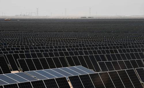 La planta fotovoltaica Villanueva, operada por la compañía italiana Enel Green Power, en el desierto cercano al pueblo del mismo nombre en el municipio de Viesca, Coahuila.