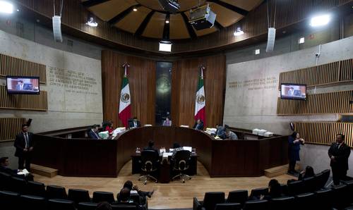 Sesión de la sala superior del Tribunal Electoral del Poder Judicial de la Federación, en imagen de archivo.