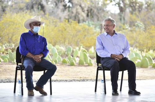 El Presidente estuvo ayer en Nuevo León y San Luis Potosí(en la imagen).