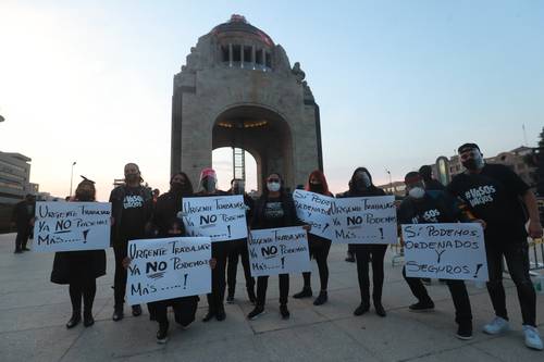 URGENCIAS Y PROMESAS. Integrantes de la Asociación Mexicana de Bares, Discotecas y Centros Nocturnos exigieron ayer la reapertura de la vida nocturna en la capital de la República.