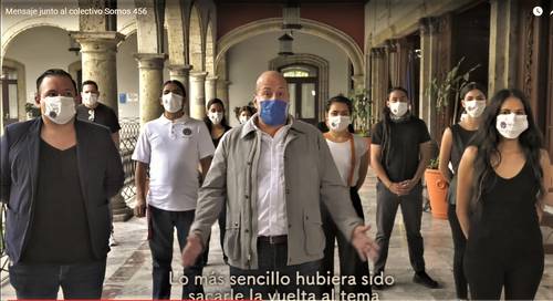 El gobernador de Jalisco, Enrique Alfaro, dio a conocer en julio pasado un video con jóvenes que fueron víctimas de desaparición forzada y tortura por parte de agentes de la fiscalía y policías estatales, en el que se comprometió a realizar reformas a las corporaciones policiacas del estado con base en el respeto a los derechos humanos. La imagen fue tomada de la grabación