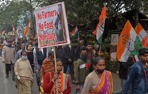 Miles de agricultores han protagonizado marchas en India en oposición a las nuevas leyes agrícolas. Los manifestantes consideran que la legislación beneficia a los compradores privados. En los alrededores de Nueva Delhi decenas de miles acampan desde hace más de dos meses, solicitando la eliminación de las leyes introducidas en septiembre.