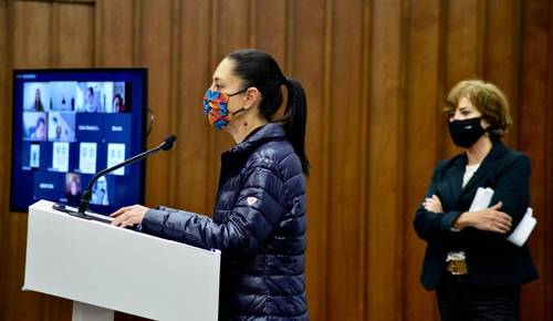 En videoconferencia, la jefa de Gobierno informó que al menos una decena de sus colaboradores participarán en el próximo proceso electoral.