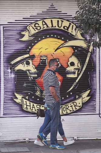  BRINDIS. Mural callejero en la alcaldía Cuauhtémoc. Foto Luis Castillo
