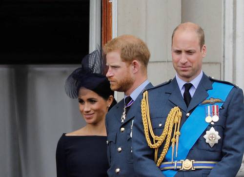 Meghan Markle y los nietos de Isabel II.