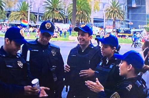 Fotograma de Una película de policías, del mexicano Alonso Ruizpalacios acreedora al Oso de Plata en el Festival Internacional de Cine de Berlín por el trabajo de edición de Yibrán Asuad.