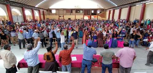 En asamblea, comuneros del municipio de San Blas Atempa validaron la construcción del parque industrial que forma parte del Corredor Interoceánico del Istmo de Tehuantepec.