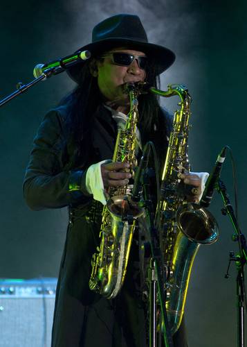 Eulalio Cervantes Galarza durante su presentación en el Vive Latino de 2014.