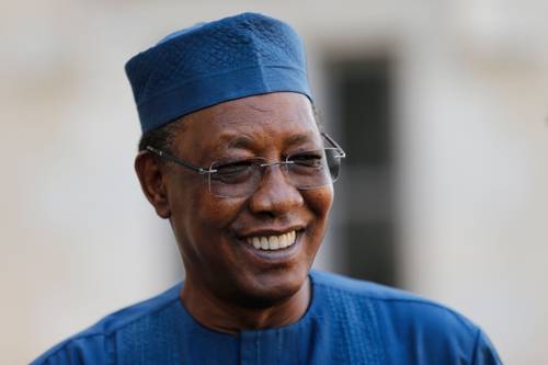 En imagen de enero de 2020, el fallecido Idriss Déby Itno, presidente de Chad, quien estuvo 30 años en el poder.