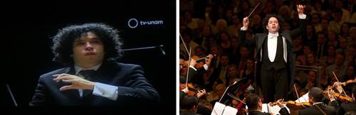 Sobre estas líneas, Gustavo Dudamel, egresado de El Sistema y director de la Filarmónica de Los Ángeles.