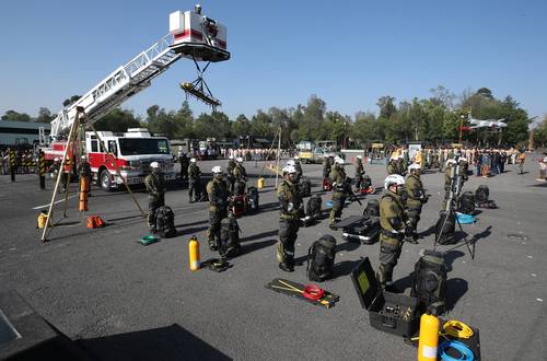 La Sedena presentó en el Campo Militar número 1 al contingente que auxiliará en la temporada de ciclones 2021.