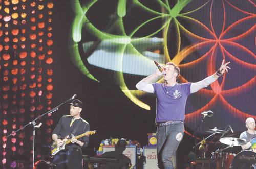 Presentación de la banda británica Coldplay en el Foro Sol en 2016.