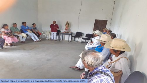 Reunión de consejo de ancianos.