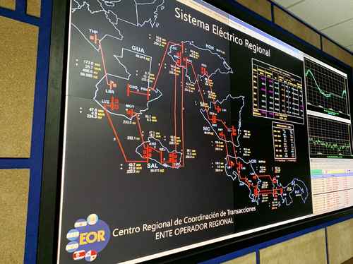 Imagen del centro de mando del Ente Operador del Mercado Eléctrico.