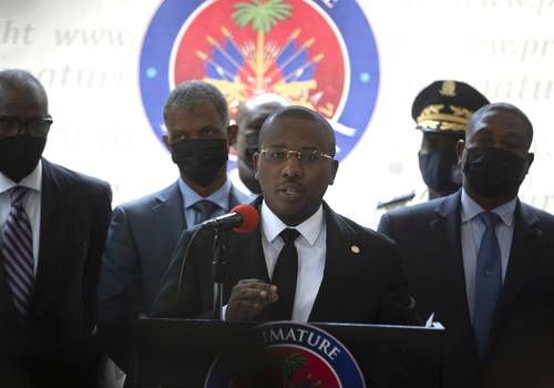 El primer ministro interino de Haití, Claude Joseph, negó ayer tener vínculos con el grupo que mató al presidente Moïse.