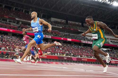  El italiano Lamont Marcell Jacobs ocupa la corona que deja el mítico Usain Bolt. Foto Ap
