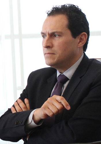 Alejandro Celorio Alcántara, consultor jurídico de la cancillería, comanda al equipo legal que a nombre de México demandó a las armerías estadunidenses por 15 mil millones de dólares. En la imagen, durante una entrevista en 2019.