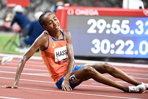  Hassan se llevó la prueba de los 10 mil metros.
