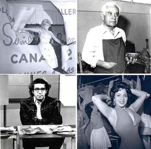  En el orden de costumbre, fotografías de Silvia Pinal, Rufino Tamayo, Carlos Monsiváis, María Victoria, que forman parte de las cerca de 400 imágenes que se añadieron a las más de 100 que ya integraban la Colección Carlos Monsiváis, con lo que se convierte así en el acervo más grande y relevante sobre ese fotoperiodista mexicano, testigo de una época. Foto Humberto Zendejas