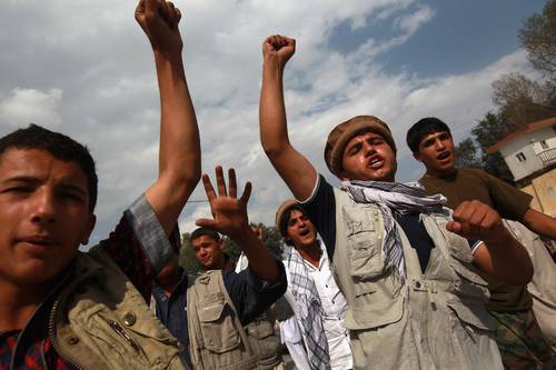  Milicianos antitalibán en la provincia de Panshir. Foto Europa Press