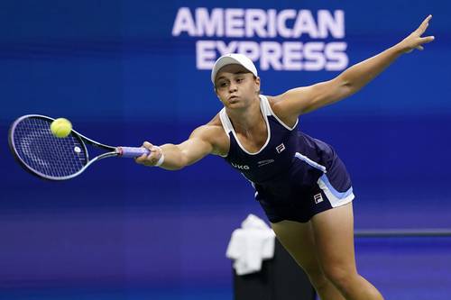 Ashleigh Barty no supo cómo cerrar el partido ante Shelby Rogers.