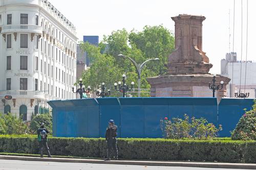 En octubre pasado fue retirada la estatua de Cristóbal Colón de Paseo de la Reforma para, se dijo entonces, ser restaurada .