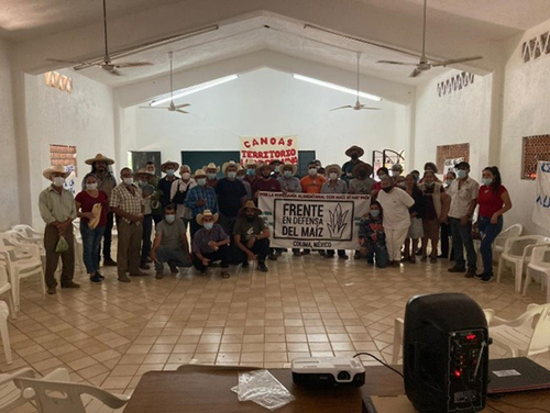 Evento de intercambio por la defensa del territorio. Rosa Guadalupe Montejo