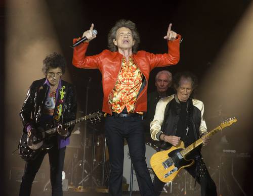 The Rolling Stones actúa en concierto durante su gira No Filter Tour (2019) en el Lincoln Financial Field,en Filadelfia.