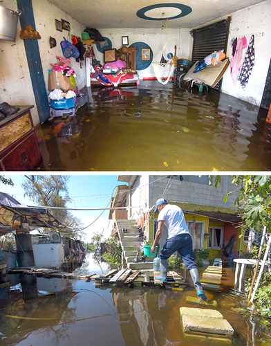 Pobladores de San Pedro Cholula, municipio de Ocoyoacac, estado de México, demandaron a las autoridades que les ayuden para drenar las aguas negras de sus casas y calles, que permanecen inundadas desde hace 15 días por las fuertes lluvias.