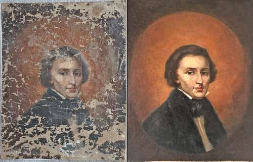 Un retrato dañado de Frédéric Chopin (1810-1849) que fue comprado en un mercado de usado en Polonia estuvo colgado en una casa durante casi tres décadas antes de que un experto determinara que fue pintado en el siglo XIX, cuando el compositor estaba vivo. Ahora restaurado, el pequeño cuadro está en una bóveda bancaria mientras los dueños negocian los próximos pasos, incluso su exhibición pública. “Es Chopin, pero no puedo decir si él posó o si fue pintado con base en otro retrato”, refirió Dariusz Markowski, experto de arte que examinó y restauró la representación el año pasado. En las imágenes, el retrato del pianista y compositor polaco antes y después de la reparación.