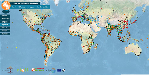 Fuente: Altas de Justicia Ambiental.