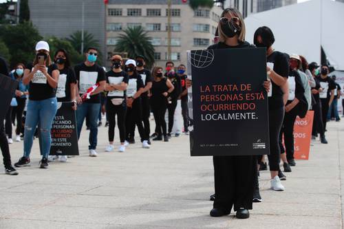 La organización A21 realizó la marcha Caminar por la Ciudad, con el propósito de rememorar a las víctimas de la trata de personas.