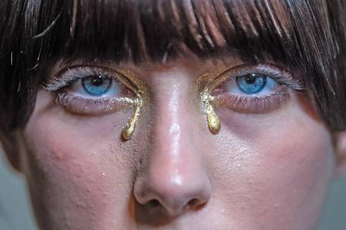 Esta modelo fue captada antes de su participación en la Semana de la Moda de Europa Central de Budapest, Hungría.