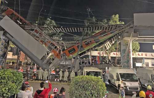  La noche del 3 de mayo, una trabe del viaducto elevado de la línea 12 del Metro colapsó junto con dos vagones, lo que provocó la muerte de 26 personas y 98 heridos. Por lo que se inició una carpeta de investigación para deslindar responsabilidades. Foto Alfredo Domínguez