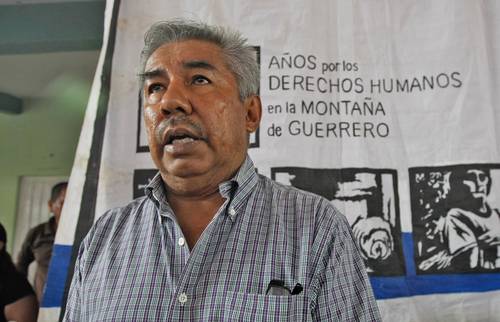 Abel Barrera, director del Centro Tlachinollan, acudió a la fase de entrevistas. Imagen del aniversario de la organización en 2014.