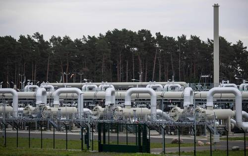 Detalle de un ramal del gasoducto Nord Stream 2 que corre entre Rusia y Alemania.