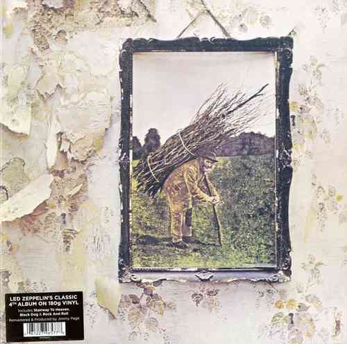 Portada del álbum Led Zeppelin IV, que incluye los temas Black Dog, Rock and Roll y Stairway to Heaven.