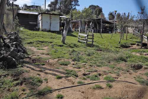 Vista parcial del paraje Hunixco Alto, en Topilejo, alcaldía Tlalpan, donde precaristas levantaron sus viviendas en suelo de conservación.