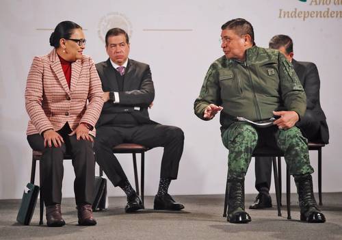 La secretaria de Seguridad y Protección Ciudadana, Rosa Icela Rodríguez, presentó este lunes en la conferencia matutina en Palacio Nacional el informe mensual de incidencia delictiva.