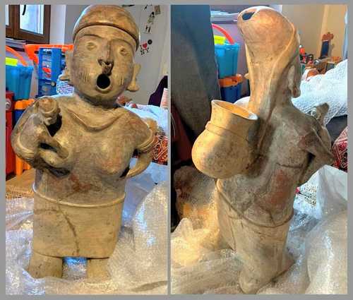 Familia francesa devuelve varias piezas arqueológicas mexicanas