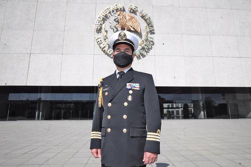 El capitán Alberto Carlos Rivas Burguete, subdirector de Ciberdefensa de la Unidad de Ciberseguridad de la Semar.