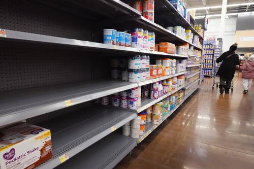 Así estaban ayer los anaqueles de un supermercado en la ciudad de Chicago, en Illinois.